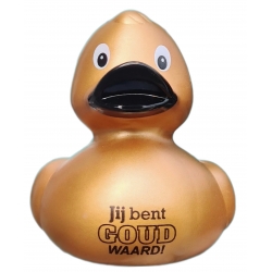 DUCKY TALK Jij bent GOUD waard  Eendjes met tekst