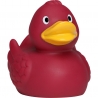 Badeend Ducky 7,5 cm DR wijnrood