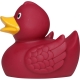 Badeend Ducky 7,5 cm DR wijnrood  Overige kleuren
