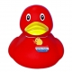 Ente mit eigenen Name/Text 12.5 CM Rot  Ente mit eigenen tekst