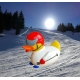 Ski-Badeente mit rotem Helm D  Sport enten