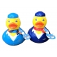 Gummi-ente Flugbegleiterin Roter Schal  Beruf enten
