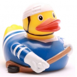 Badeend ijshockey Blauw D  Sport eendjes