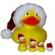 400x Badeend Ducky 6 cm DR met logo  Geel