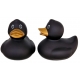 Rubberduck black gold bronze beak 8.5 cm B  Black