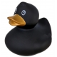Rubberduck black gold bronze beak 8.5 cm B  Black