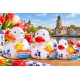 Gummie-ente DUTCH DUCKY Kissing couple 8 cm B  Dutch Ducky