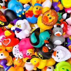 Set von 600 mini Gummi-Enten B  Mini enten