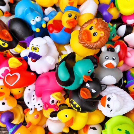 Set von 600 mini Gummi-Enten B  Mini enten