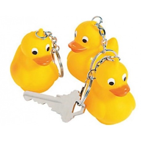 Keychain duck yellow O (per 12)  Keychains
