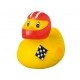 Gummi-ente helm Rennfahrer DR  Sport enten