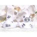 Rubber duck JUST MARRIED silver