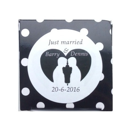 Sticker just married grooms (24 stuks)  Stickers