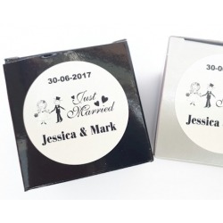 Sticker just married figures (24 stuks)  Stickers