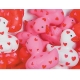 Rubber duck mini hearts 4 cm (bag of 12 pieces)  Mini ducks