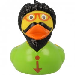 Rubber duck Hipster LILALU  Lilalu