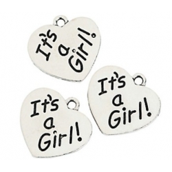 It’s a Girl Charms (12 pieces)  Birth gifts