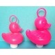Ente mit Haken GROSS Rosa  Kermisenten