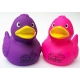 Gummi ente Ducky 7,5 cm DR rosa  Übrige farben