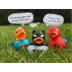 Gummi-ente Dark duck Hero ente grau LILALU  Lilalu