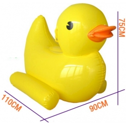 Inflatable rubber duck large floating 75 cm high  Inflatable