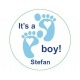 Sticker It´s a boy baby voetjes (24 stuks)  Stickers