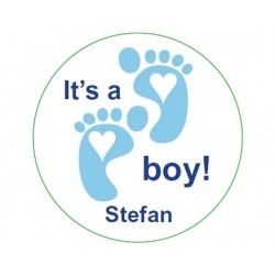 Sticker It´s a boy baby feet (24 pieces)  Stickers