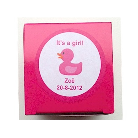 Sticker It´s a girl eendje (24 stuks)  Stickers