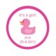 Sticker It´s a girl eendje (24 stuks)  Stickers