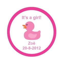 Sticker It´s a girl ducky (24 pieces)  Stickers