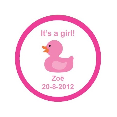 Sticker It´s a girl ducky (24 pieces)  Stickers