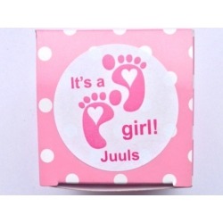 Sticker It´s a girl baby voetjes (24 stuks)  Stickers