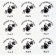 Sticker bruidspaar fiets (24 stuks)  Stickers