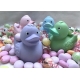 Badeend Ducky 7,5 cm DR pastel roze  Overige kleuren