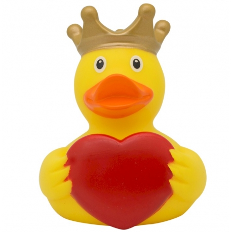 Rubber duck with heart and crown LILALU  Lilalu