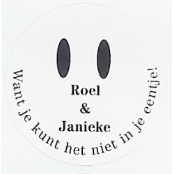 Sticker want je kan het niet in je eendje (24 pieces)  Stickers