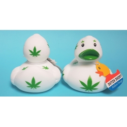 Badeend DUTCH DUCKY Cannabis /wiet 8 cm  Dutch Ducky