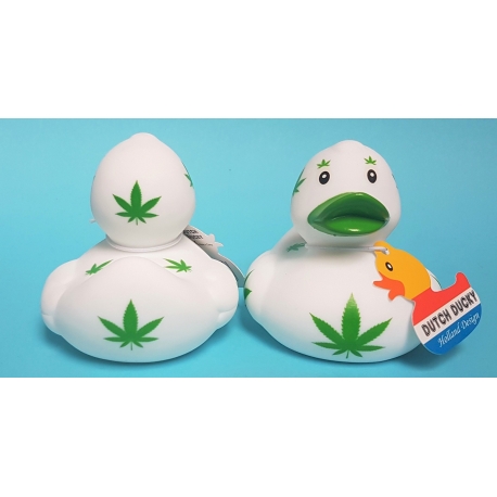 Badeend DUTCH DUCKY Cannabis /wiet 8 cm  Dutch Ducky