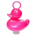 Ente mit Haken GROSS Rosa