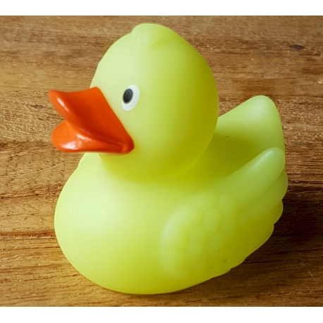 Badeend Ducky 7,5 cm DR glow in the dark  Overige kleuren