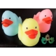 Badeend Ducky 7,5 cm DR glow in the dark  Overige kleuren