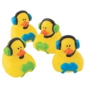 Rubber duck mini Gamer (per 4)