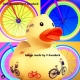 Rubber duck DUTCH DUCKY bicycle 8 cm B  Dutch Ducky