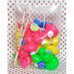 DUCKYbag 20 grote kermis eendjes & 2 hengels 34 cm  Kermiseenden