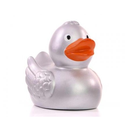 Rubber duck Ducky 7.5cm silver DR  Gold