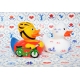 Badeend DUTCH DUCKY fiets 8 cm B  Dutch Ducky