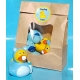 Badeend baby blauw 8 cm B  Overige kleuren