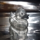 Badeend Ducky 7,5 cm DR glitter zilver  Overige kleuren
