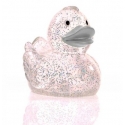 Gummi ente Ducky 7,5 cm DR glitzer silber