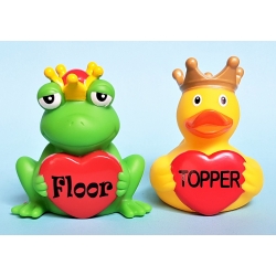 Duck / frog Heart with your own name or text  Home